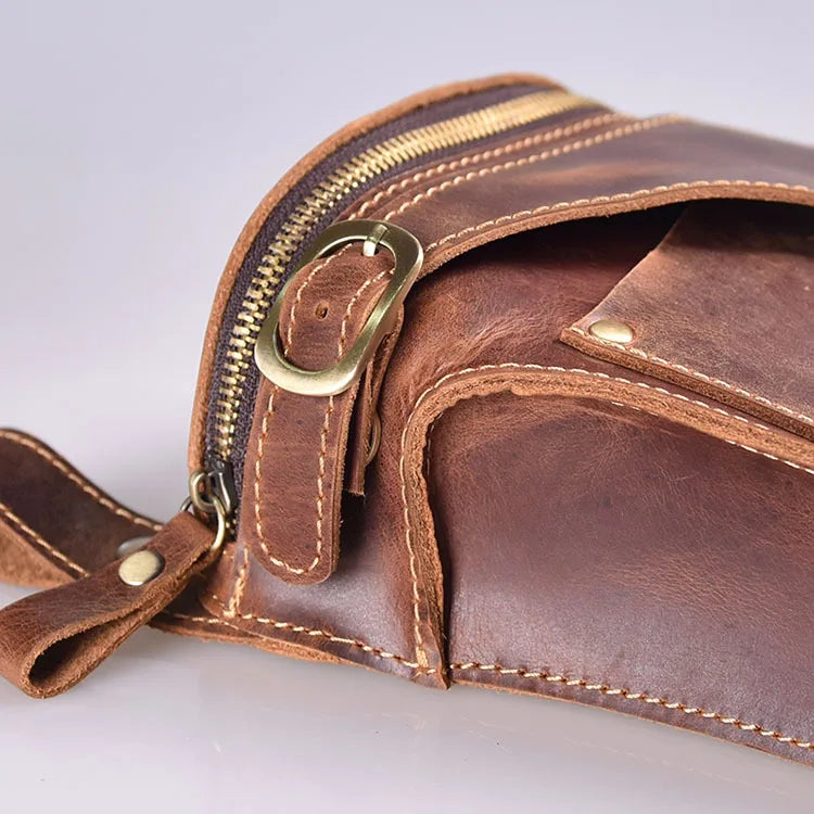 Sac Ceinture Cuir Vintage