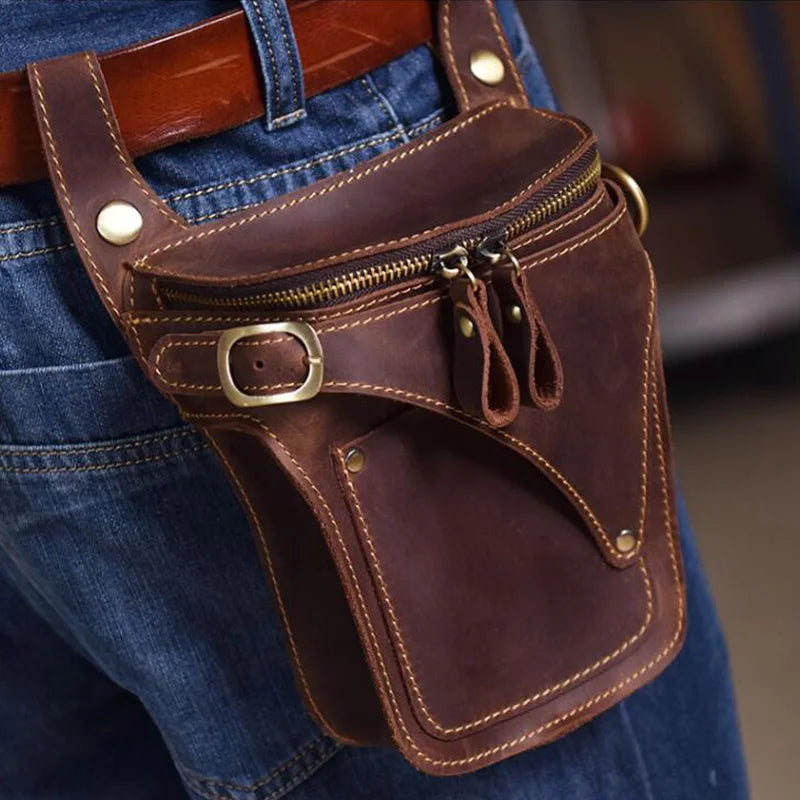 Sac Ceinture Cuir Vintage