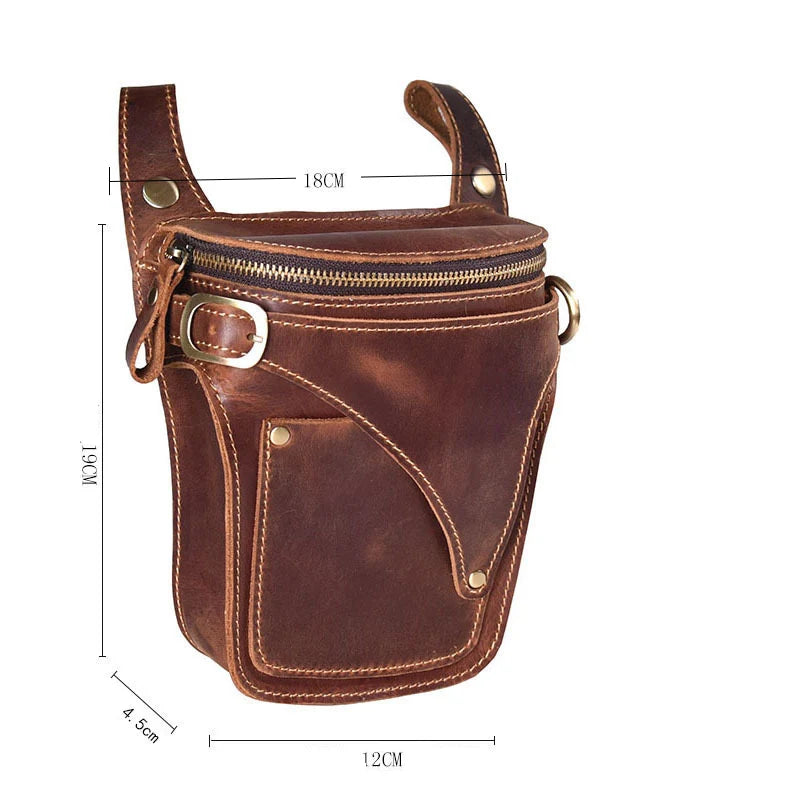 Sac Ceinture Cuir Vintage