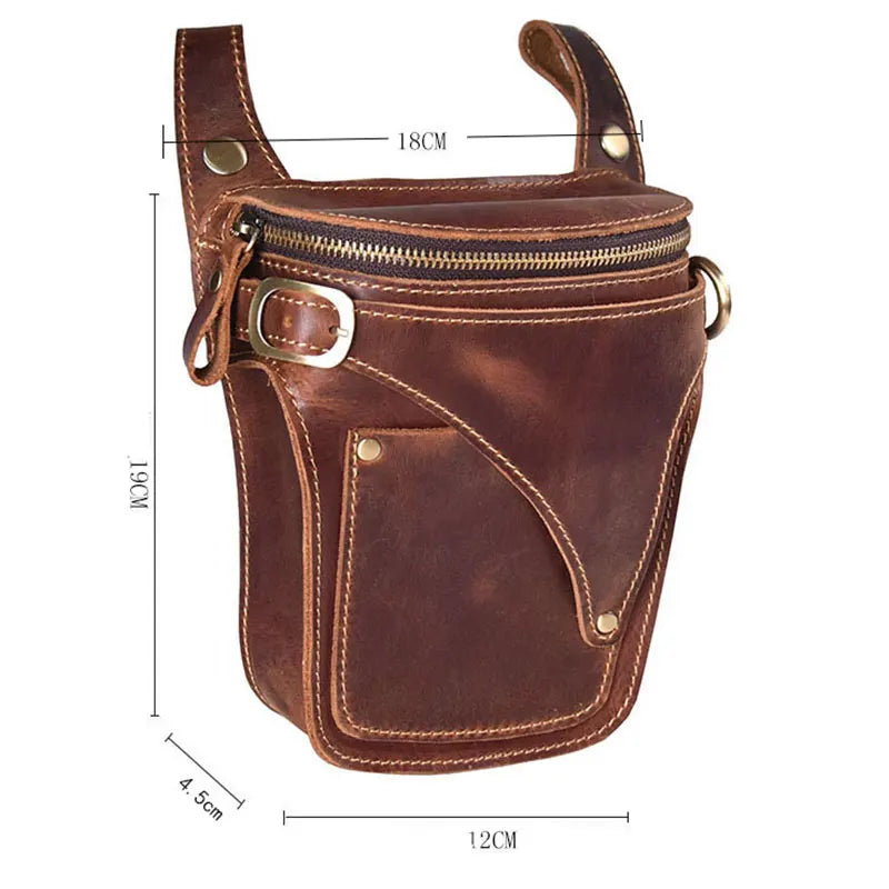 Sac Ceinture Cuir Vintage