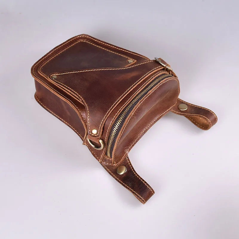 Sac Ceinture Cuir Vintage
