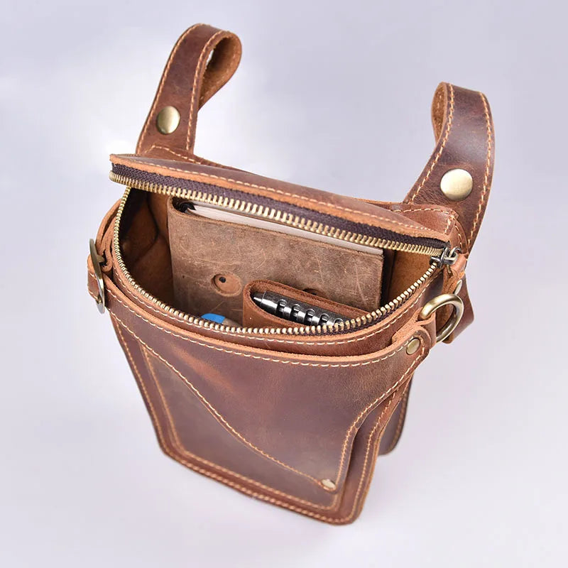 Sac Ceinture Cuir Vintage