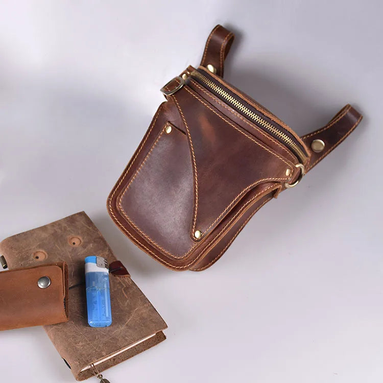 Sac Ceinture Cuir Vintage